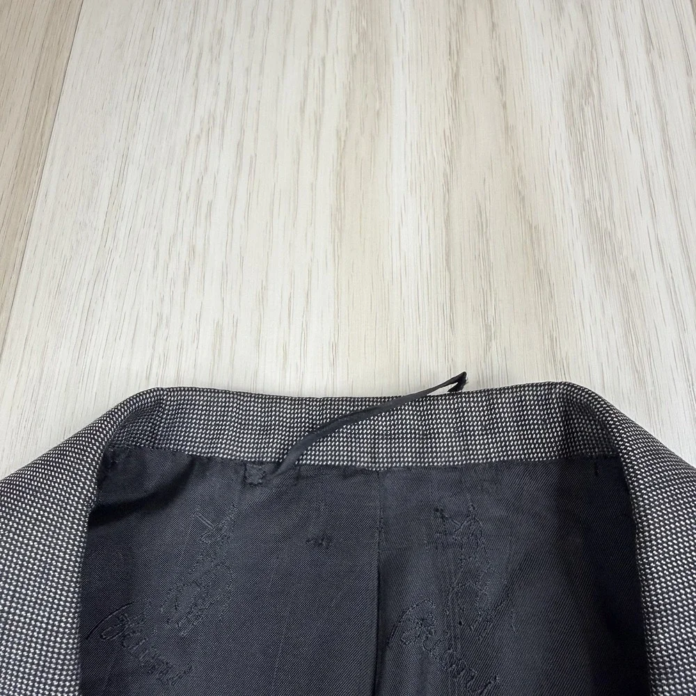 Brioni For MAUS & HOFFMAN Colonna Wool 3 Button Blazer Jacket Men's Size 44 Gray